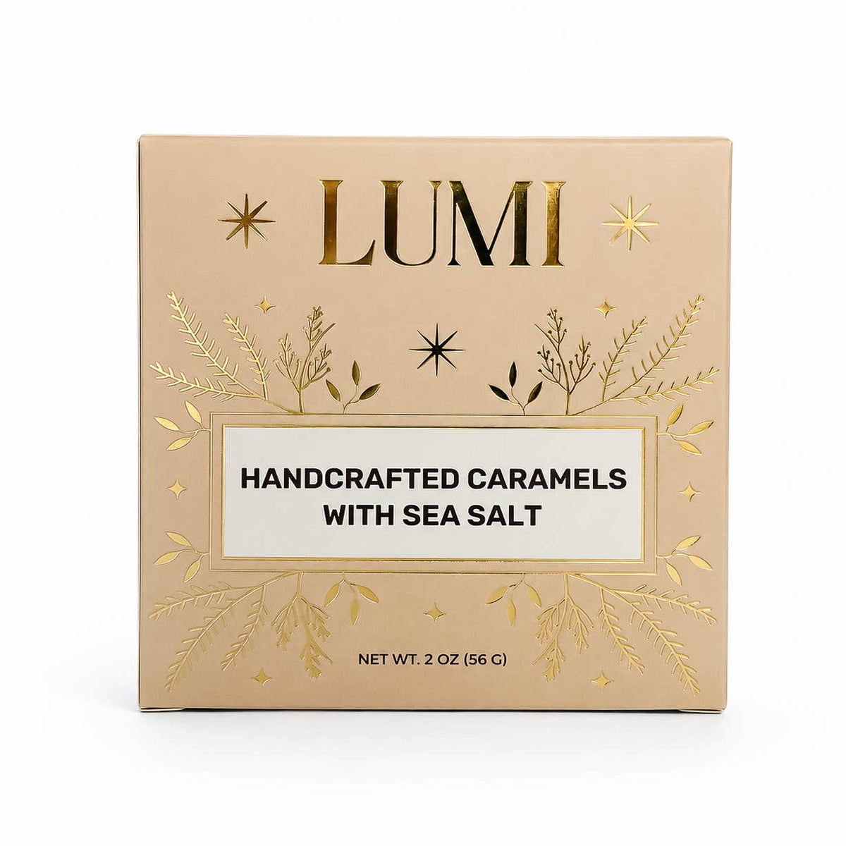 Fall Handcrafted Caramels with Sea Salt – Beige Box, 2 oz - vibeboxshop