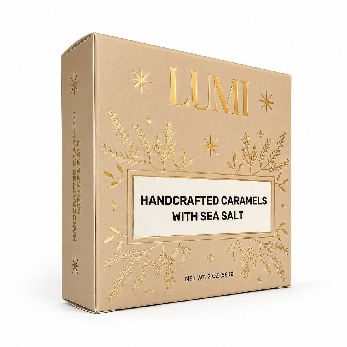 Fall Handcrafted Caramels with Sea Salt – Beige Box, 2 oz - vibeboxshop