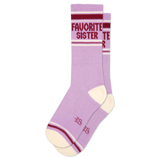 Favorite Sister Gym Crew Socks - vibeboxshop