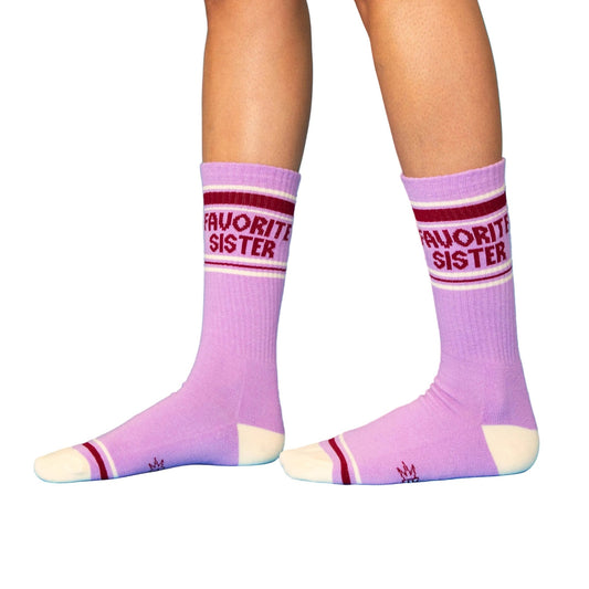 Favorite Sister Gym Crew Socks - vibeboxshop