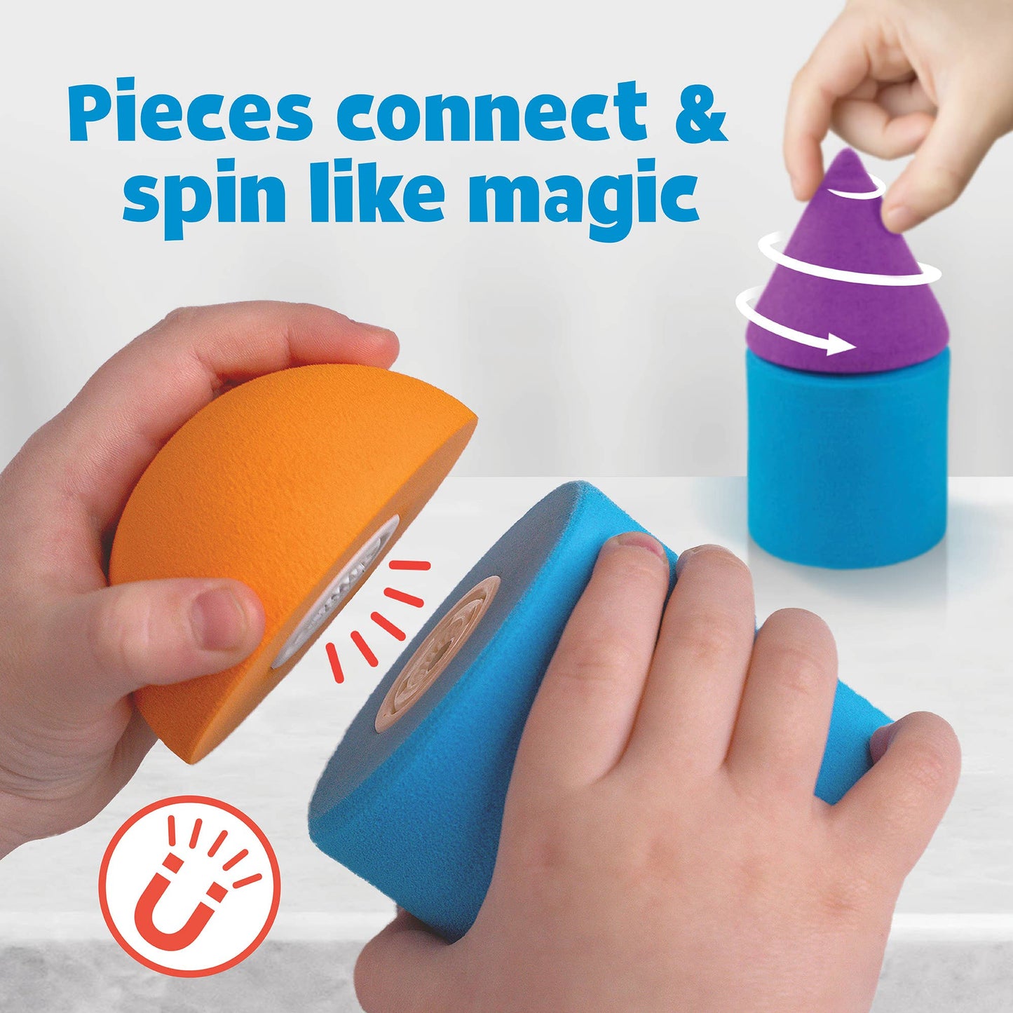Blockaroo Magnetic Foam Blocks, Ages 3+