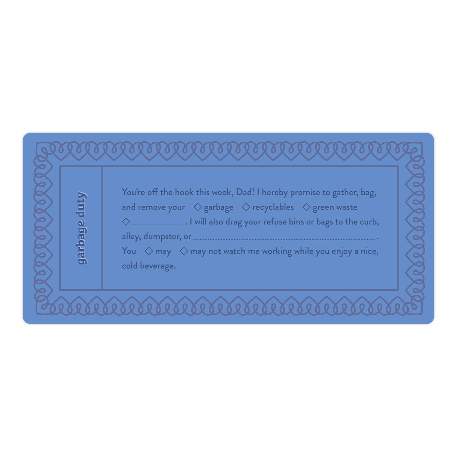 Fill in the Love® Dad Vouchers - vibeboxshop