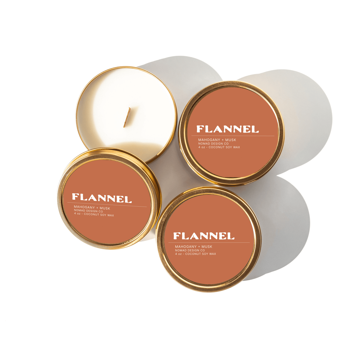 Flannel Travel Tin Candle - Fall Collection - vibeboxshop