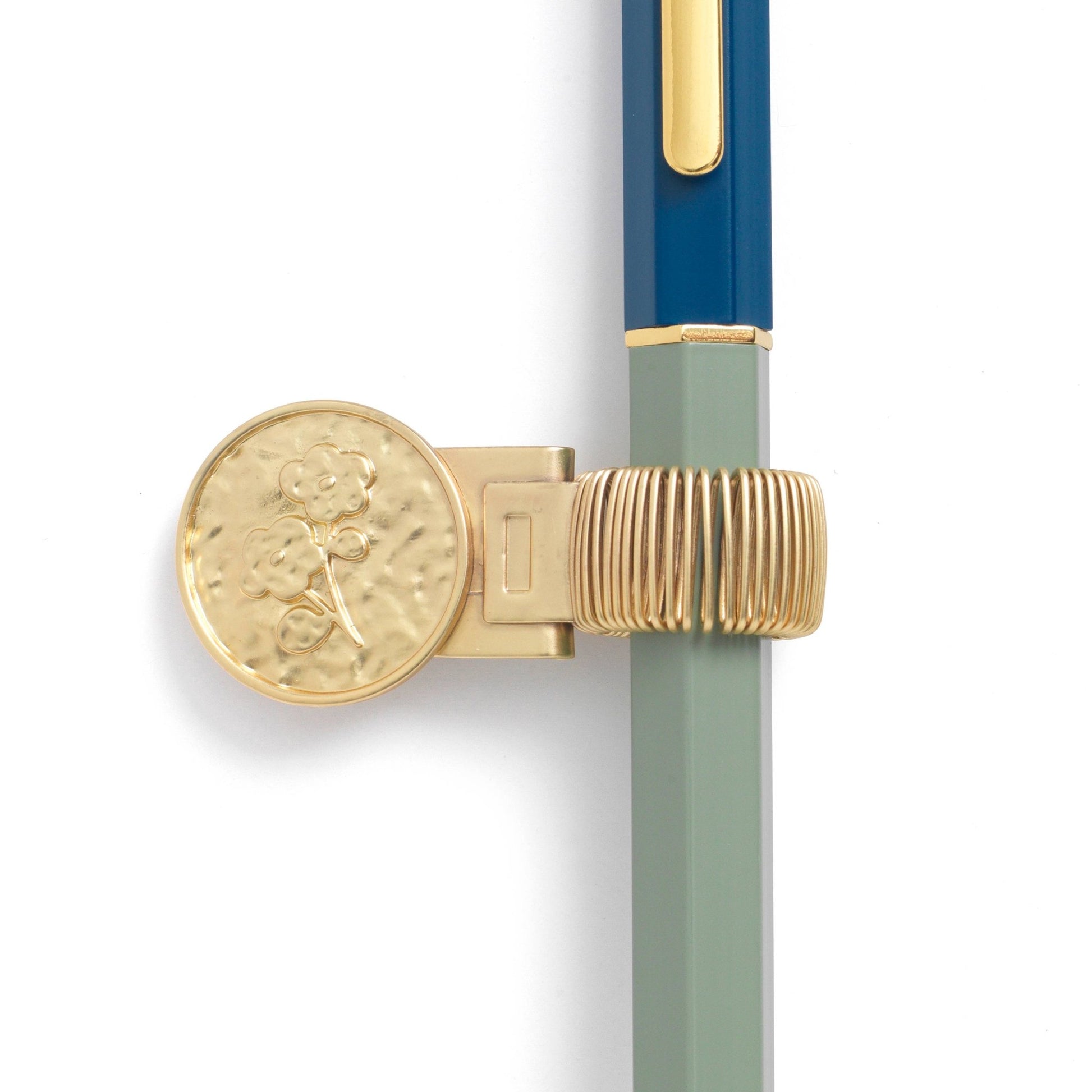Floral Coin Pen Clip - vibeboxshop