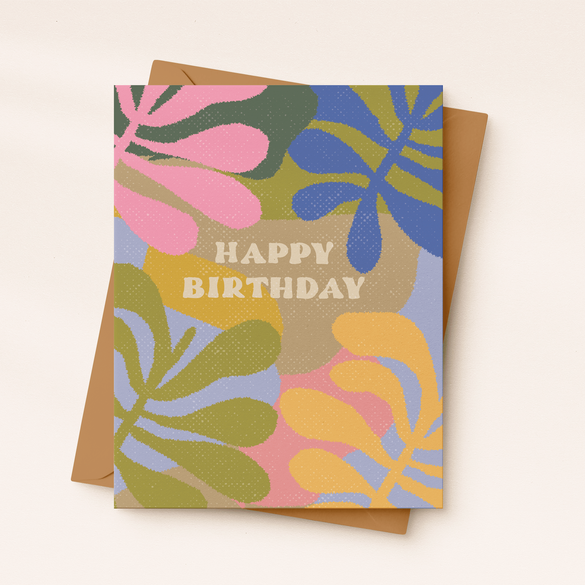 Floral Happy Birthday Card - vibeboxshop
