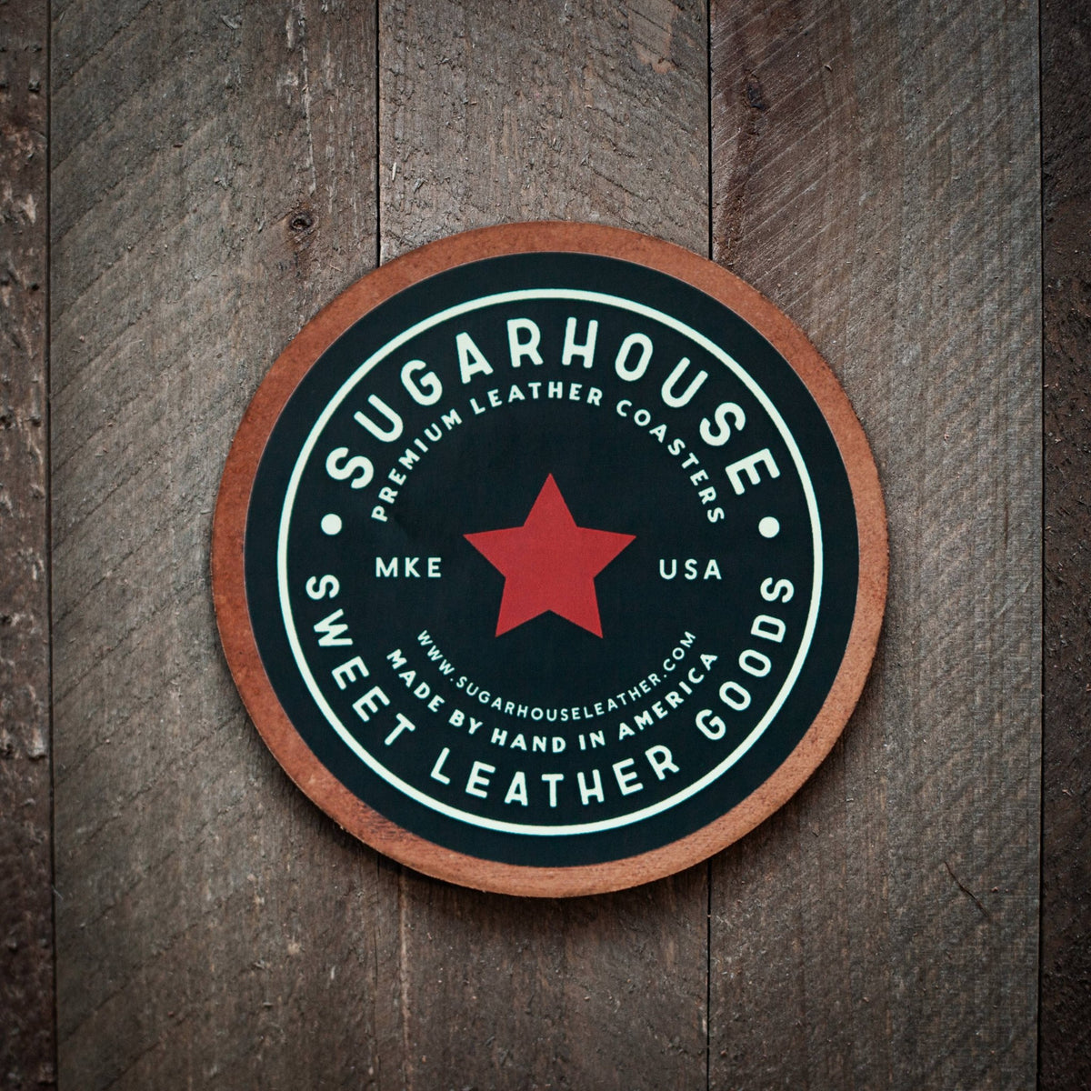 Fore! Golf Leather Coaster - vibeboxshop