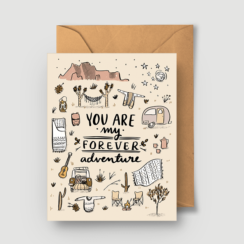 Forever Adventure Greeting Card - vibeboxshop