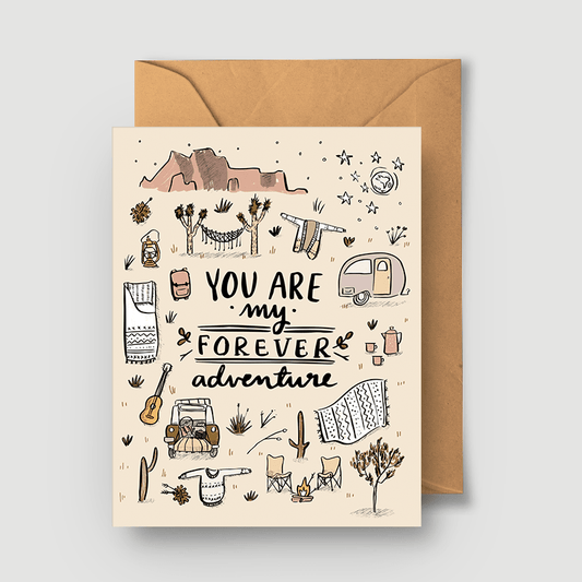Forever Adventure Greeting Card - vibeboxshop