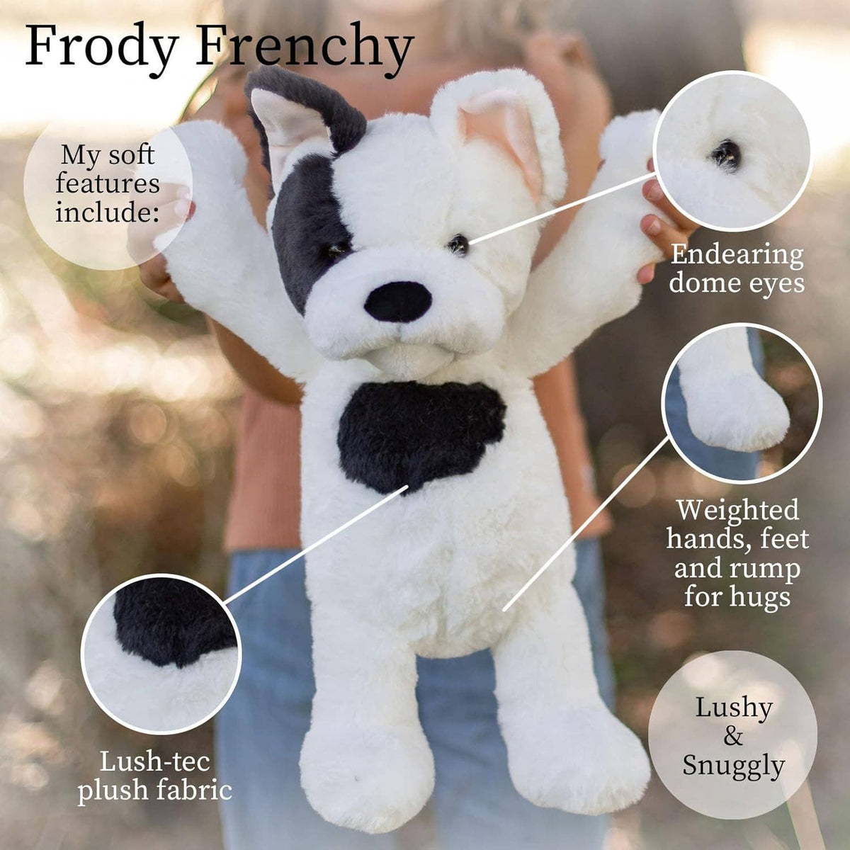 Frody Frenchy Dog Plush Toy - vibeboxshop