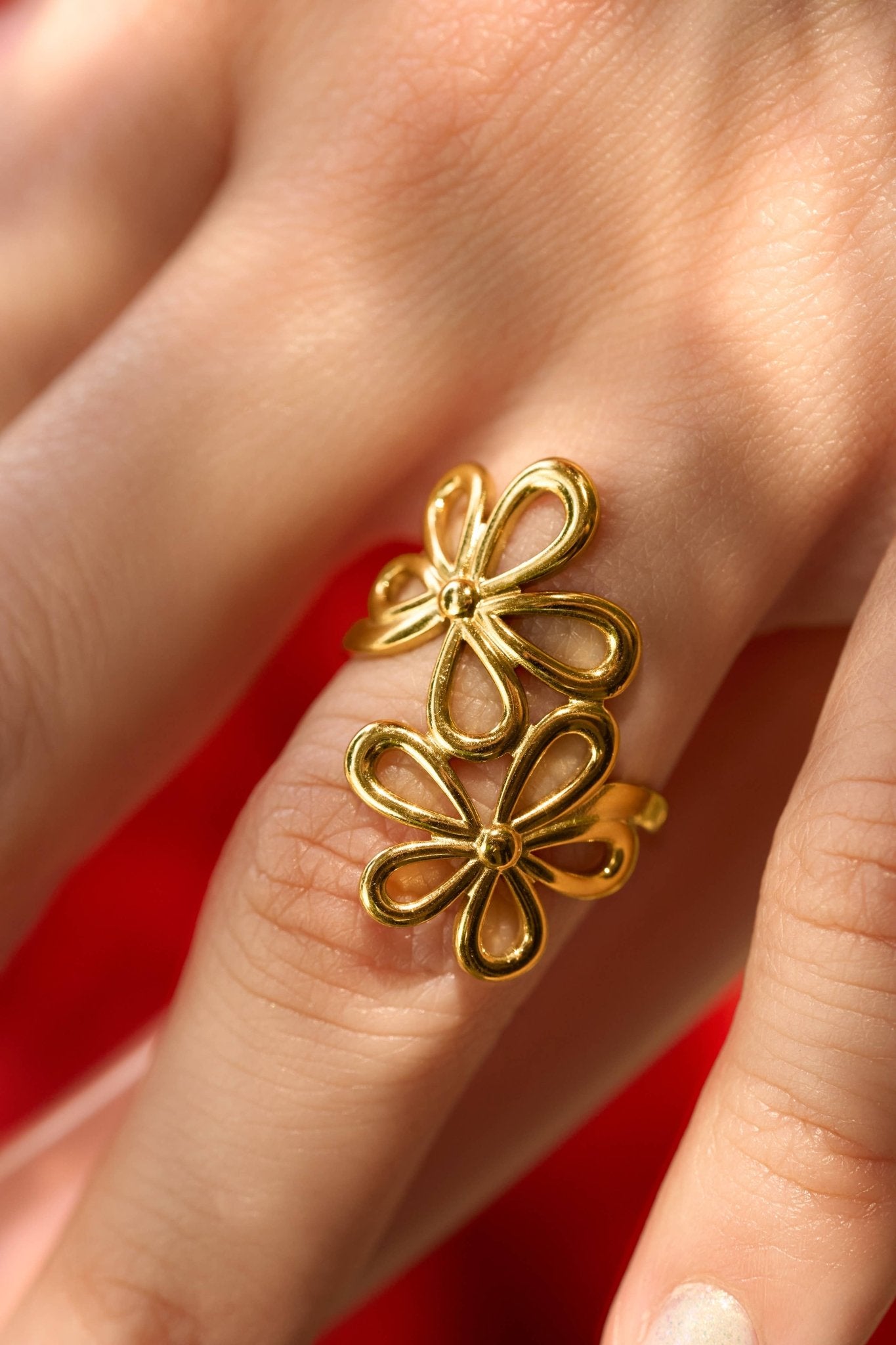 Full Bloom Ring - 18K Gold Plated - vibeboxshop