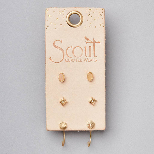 Gabby Stud Trio | Stone of Joy - vibeboxshop