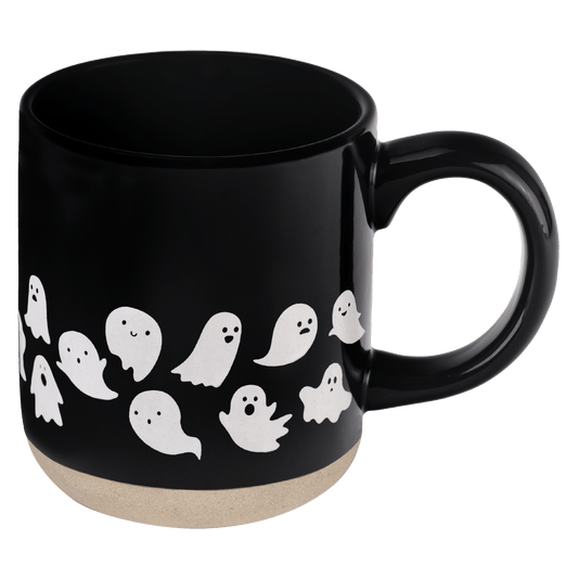 Ghost Pattern Stoneware Mug - vibeboxshop