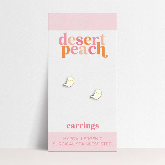 Ghost Stud Earrings - vibeboxshop