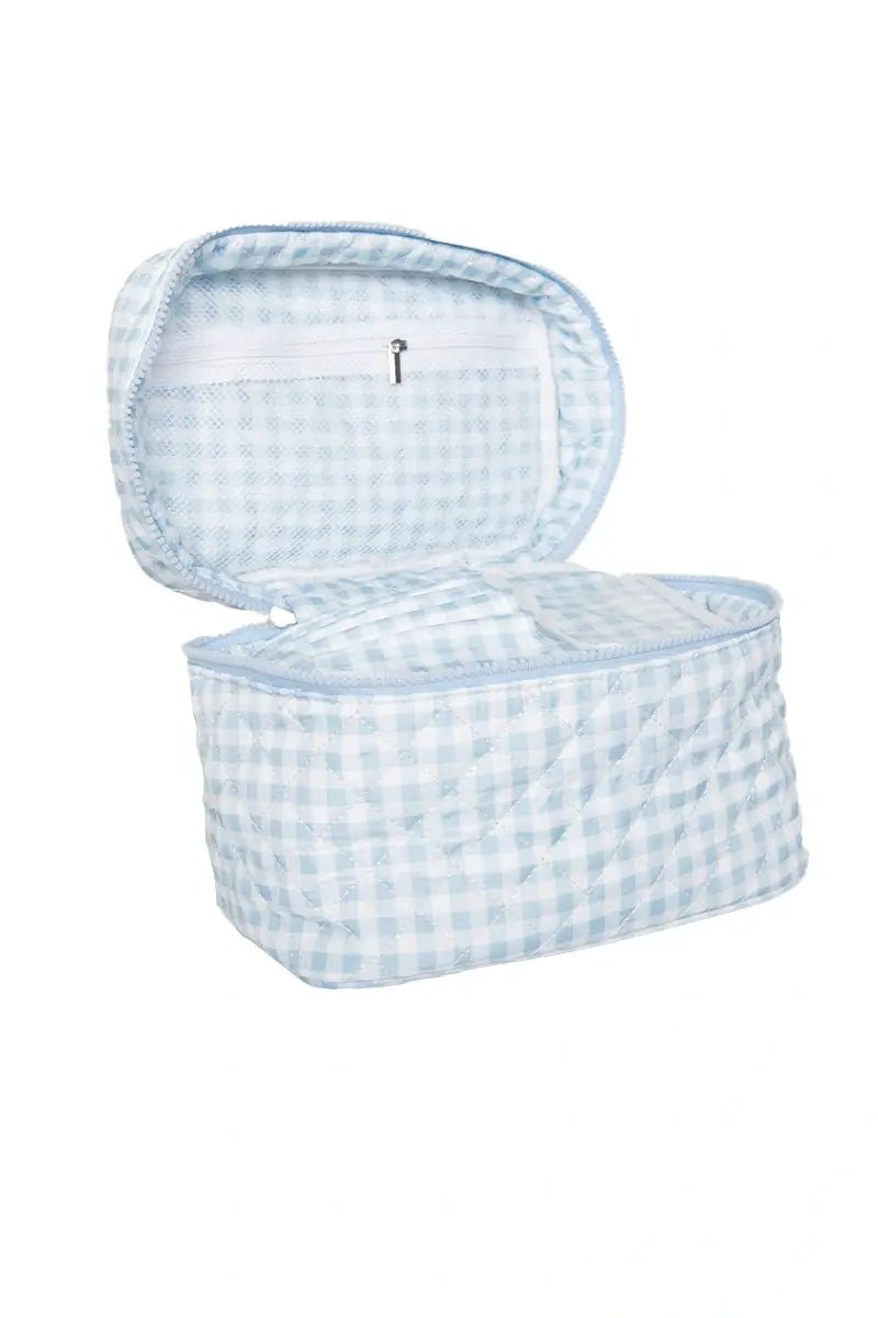 Gingham Make Up Bag - vibeboxshop