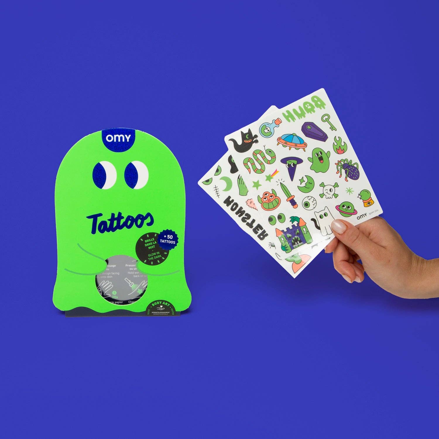 Glow in the Dark Temporary Tattoos - vibeboxshop