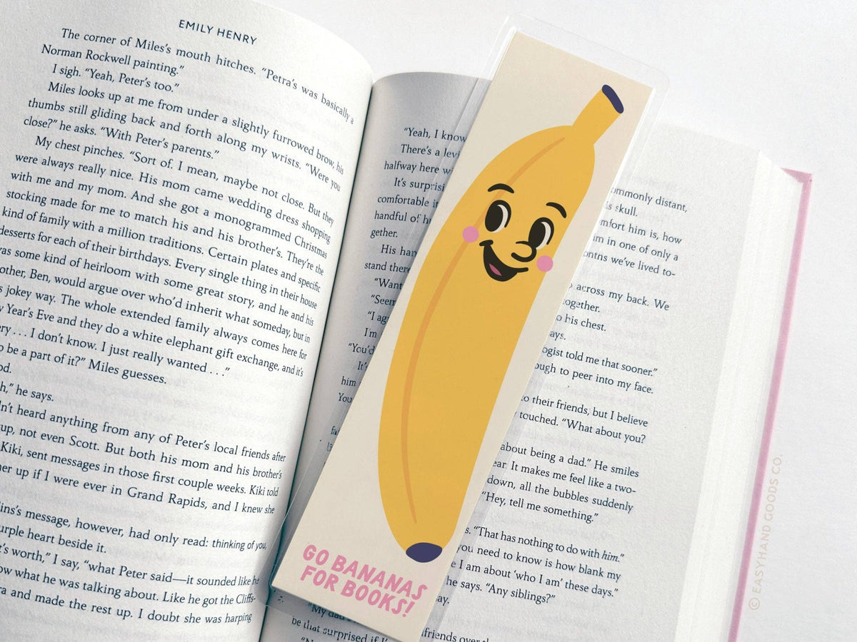 Go Bananas For Books Laminated Bookmark - vibeboxshop