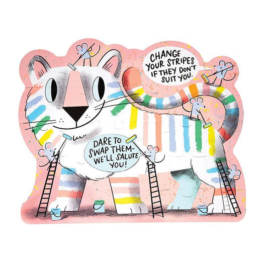 Go Get Em' Tiger Double Sided Puzzle - vibeboxshop