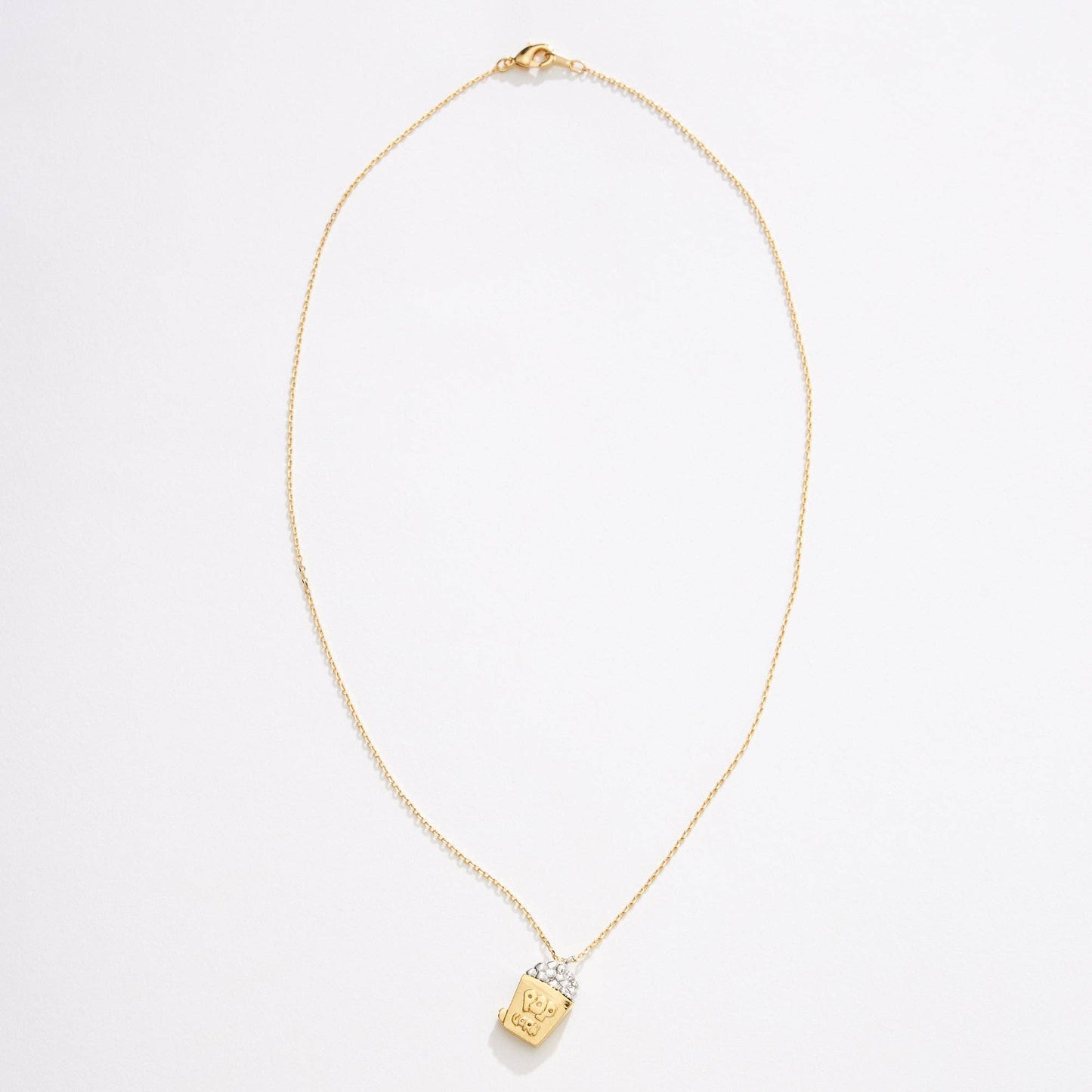 Gold Dipped Two Tone Popcorn Necklace - vibeboxshop