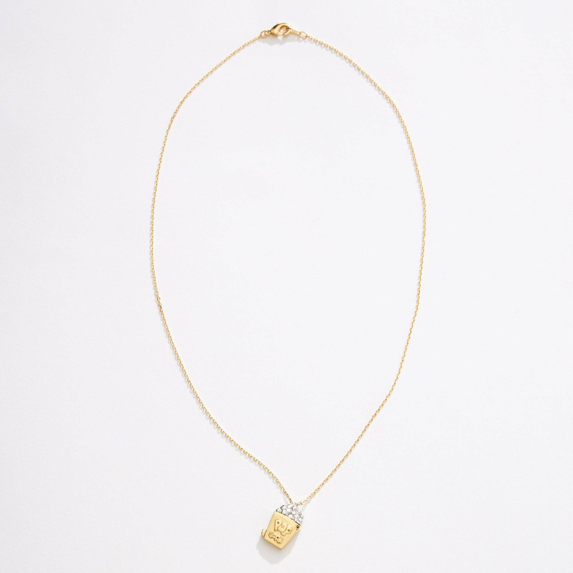 Gold Dipped Two Tone Popcorn Necklace - vibeboxshop