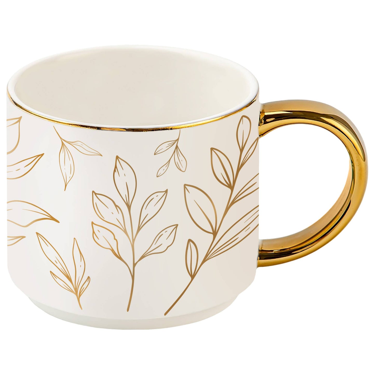 Gold Leaves Coffee Mug - vibeboxshop