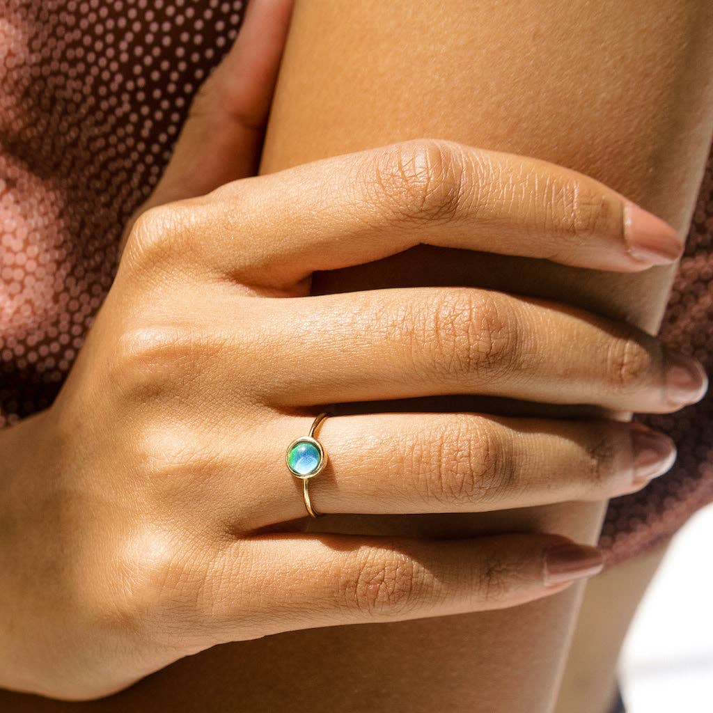 Gold - Mini Mood Ring - vibeboxshop