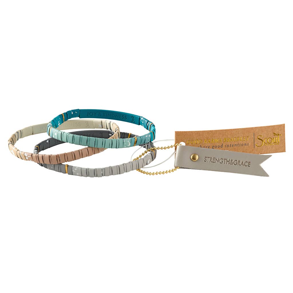 Good Karma Ombre Bracelet - Gratitude Fawn/Gold Bracelet - vibeboxshop