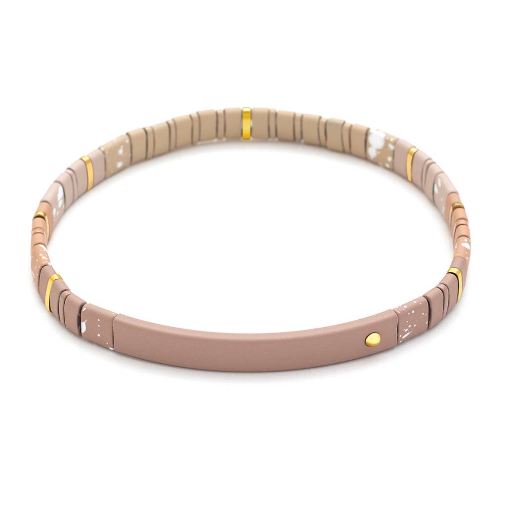 Good Karma Ombre Bracelet - Gratitude Fawn/Gold Bracelet - vibeboxshop