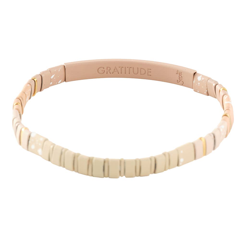Good Karma Ombre Bracelet - Gratitude Fawn/Gold Bracelet - vibeboxshop