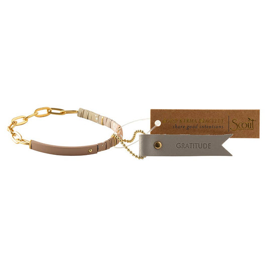 Good Karma Ombre w/Chain Bracelet - Gratitude Fawn/Gold - vibeboxshop