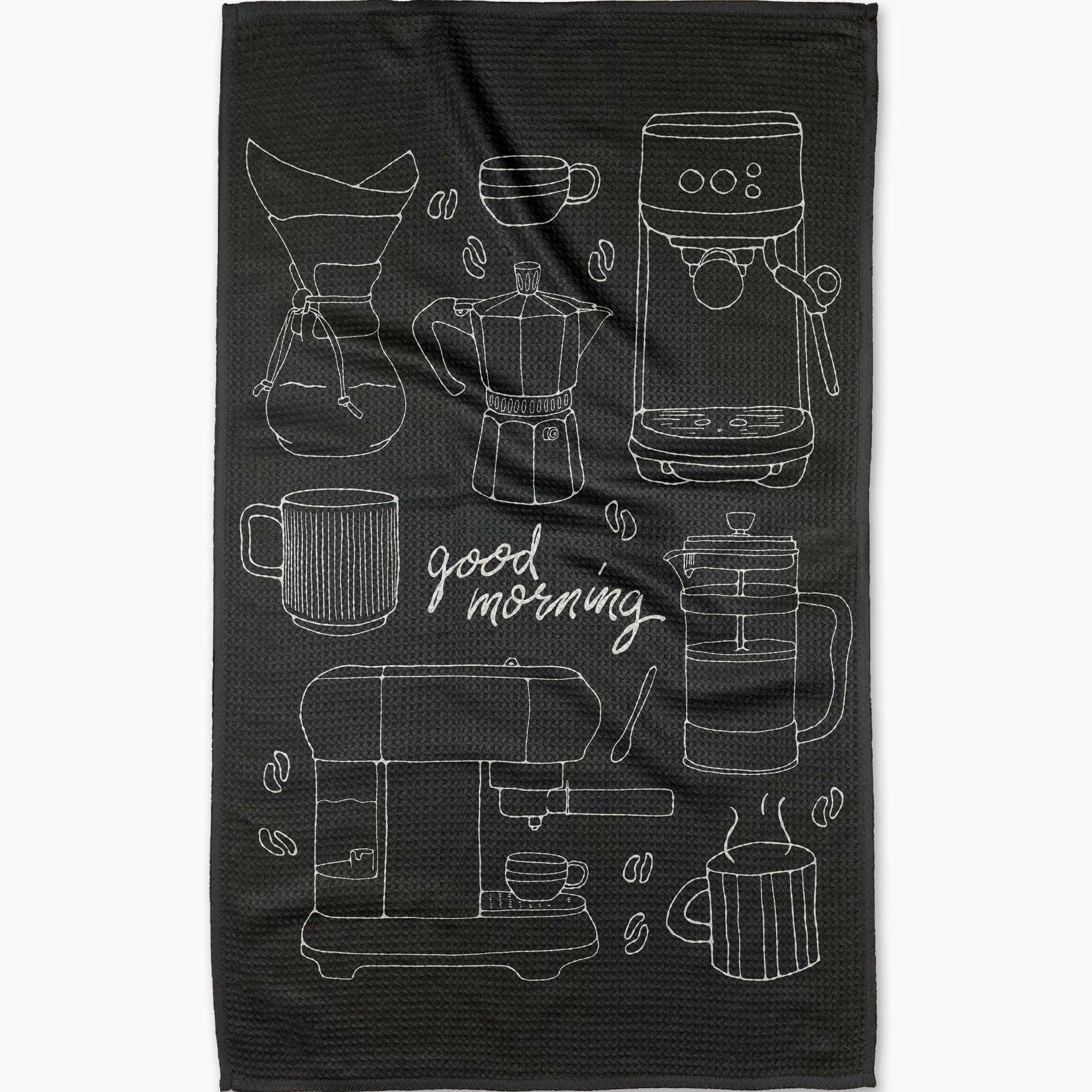 Good Morning Coffee Tea Towel - vibeboxshop