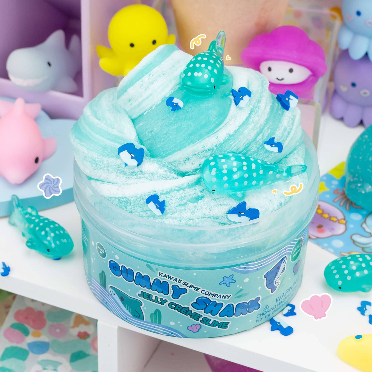 Gummy Shark Jelly Creme Slime - vibeboxshop