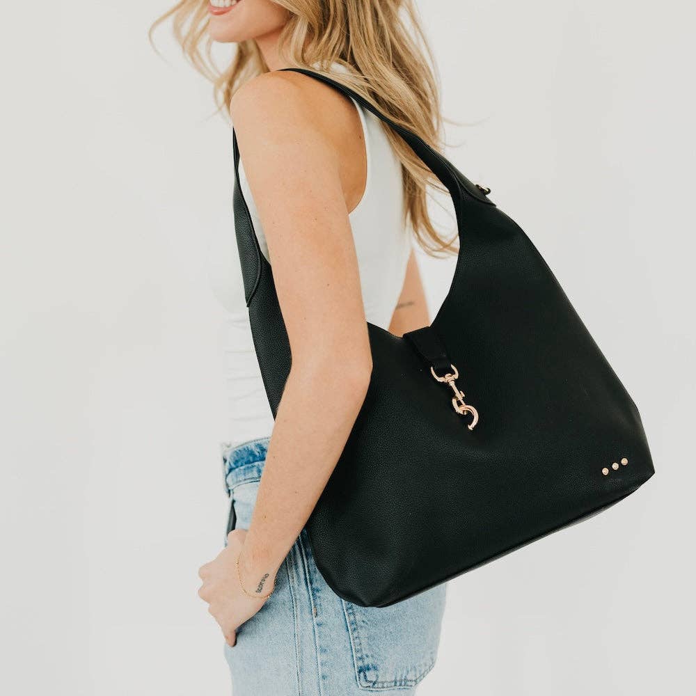 Haddie Hobo Vegan Leather Tote - vibeboxshop
