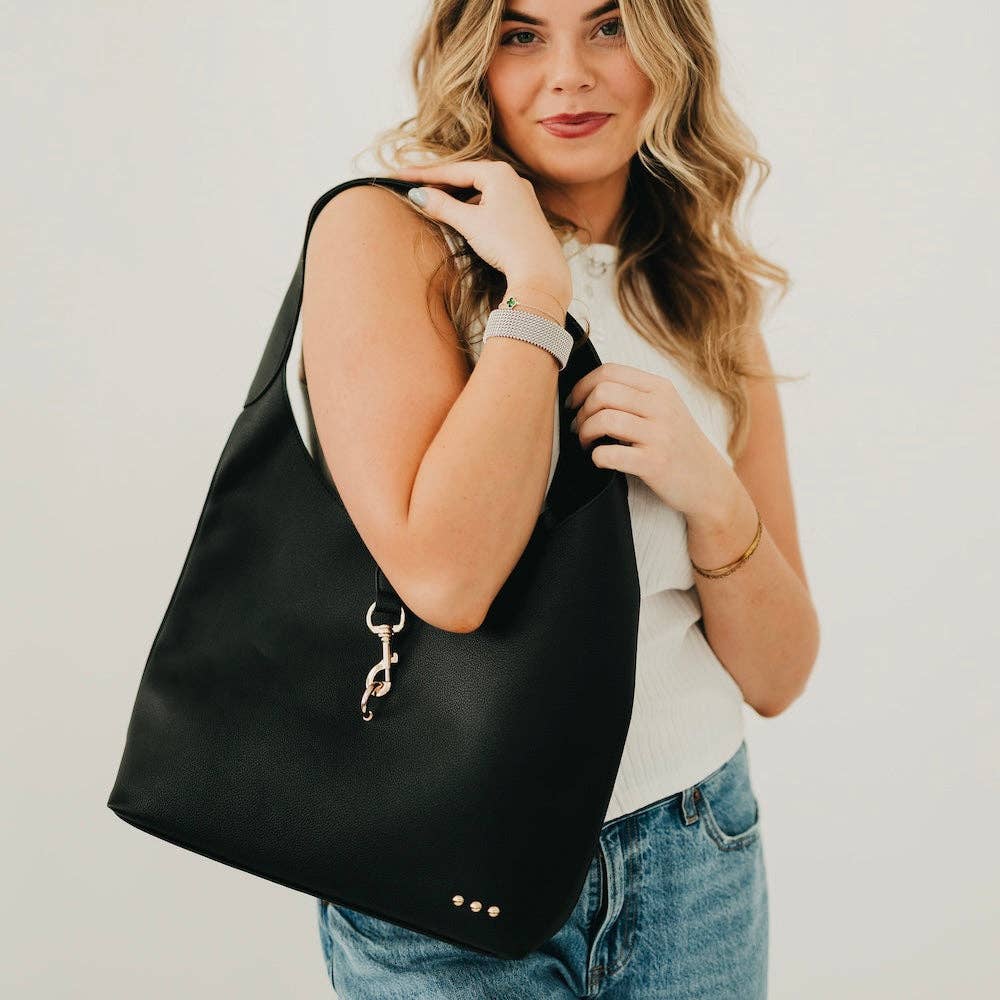 Haddie Hobo Vegan Leather Tote - vibeboxshop