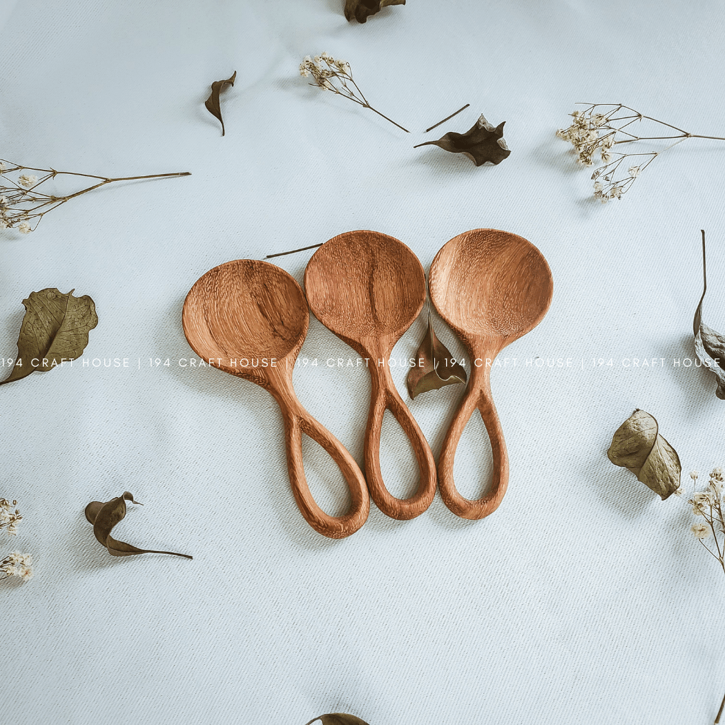 Handcarved Wooden Coffee & Tea Spoon - vibeboxshop