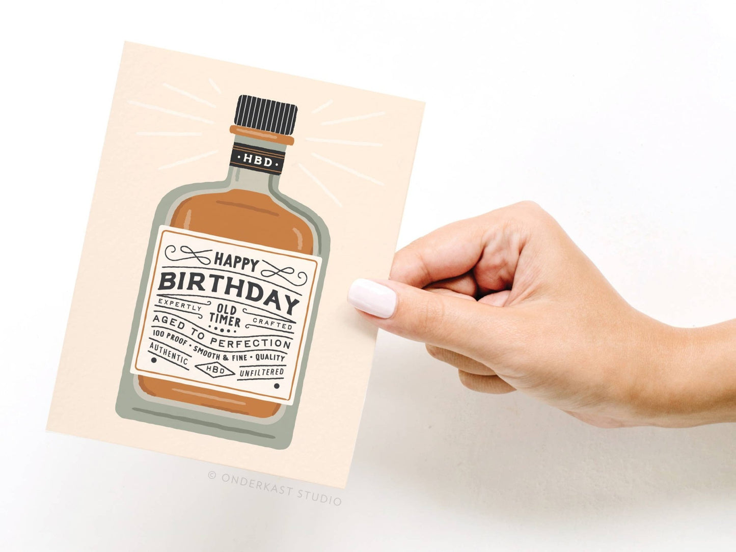 Happy Birthday Old Timer Greeting Card - vibeboxshop