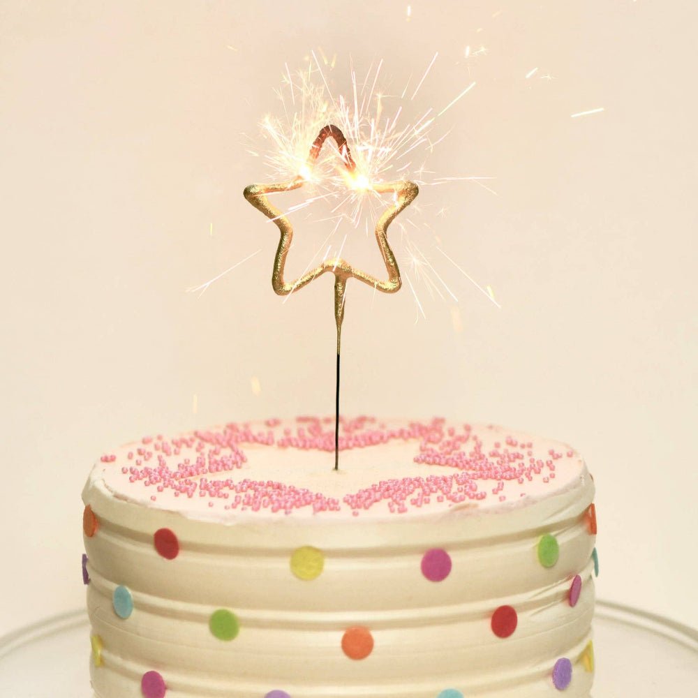Happy Birthday Star Sparkler - 8in. - vibeboxshop