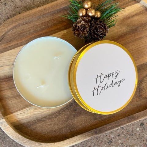 Happy Holidays Candle - vibeboxshop
