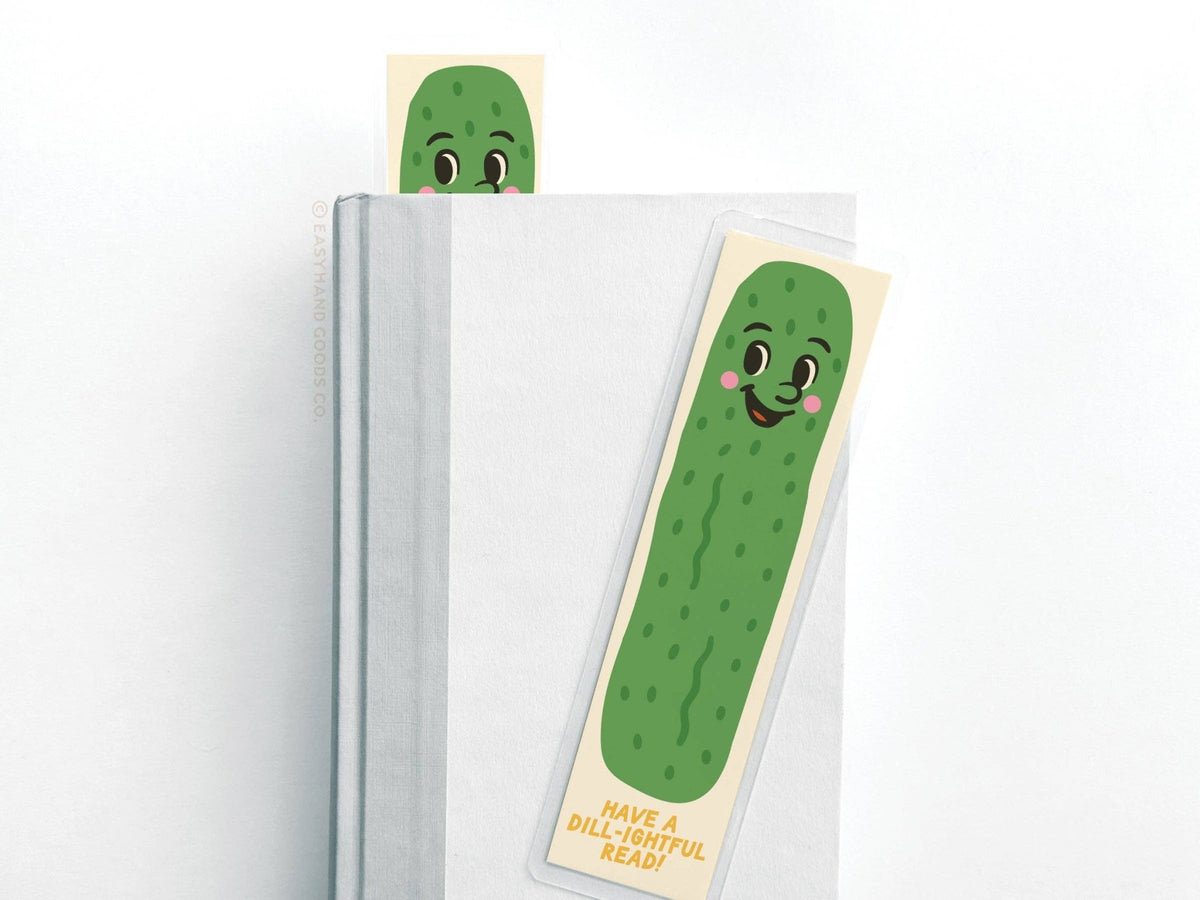Have a Dill-ightful Read Pickle Laminated Bookmark - vibeboxshop