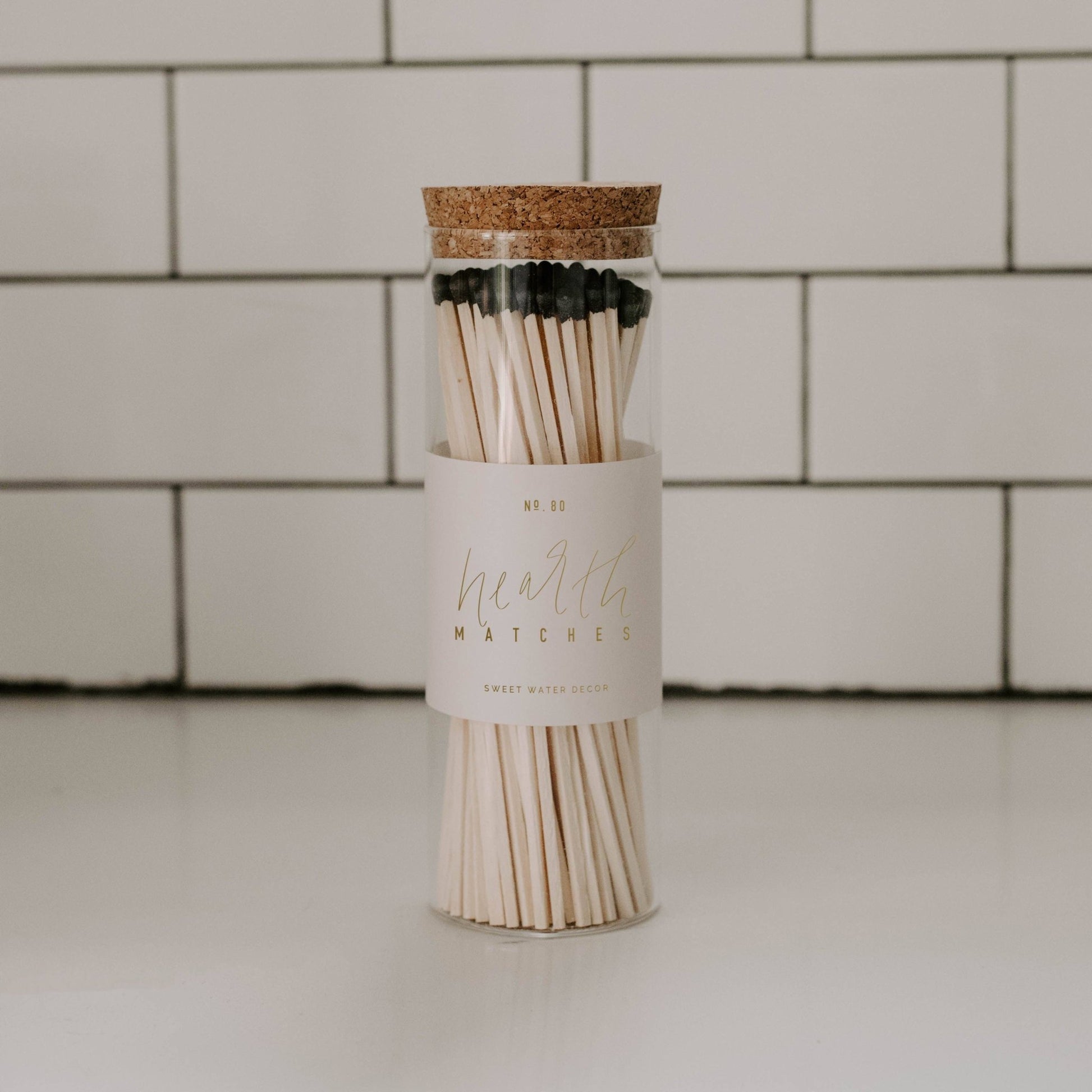 Hearth Matches, Black Tip - vibeboxshop