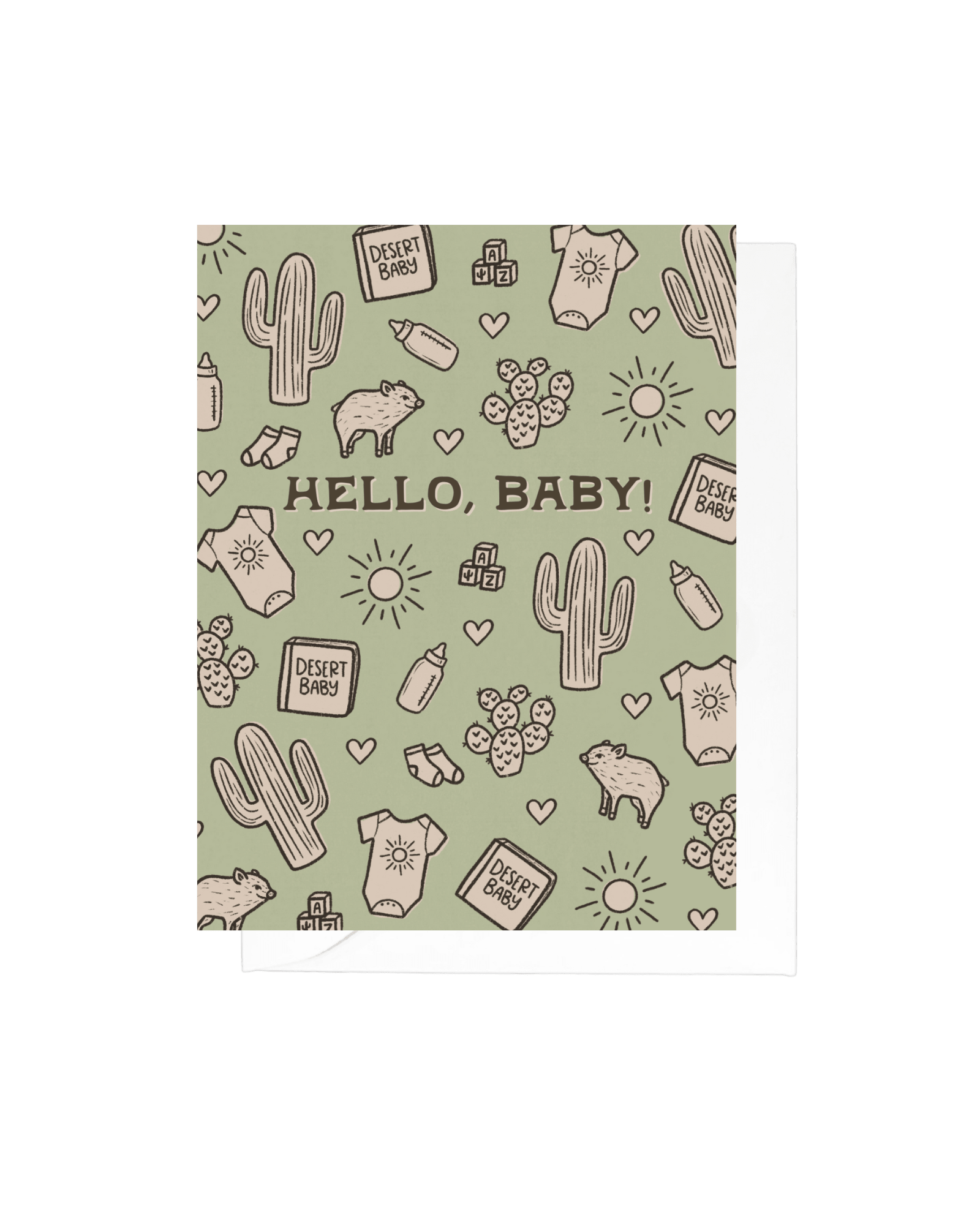 Hello Baby! Southwest Greeting Card - vibeboxshop