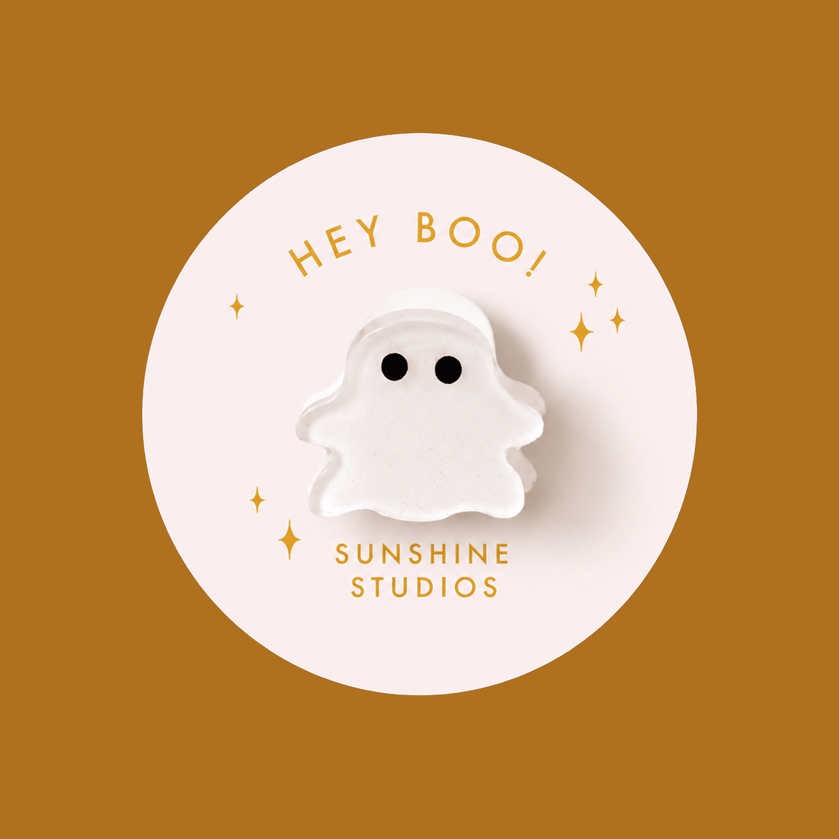 Hey Boo! Ghost Mini Hair Clip - vibeboxshop