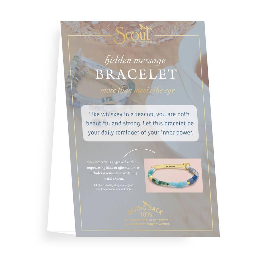 Hidden Message Bracelet - Unstoppable - vibeboxshop