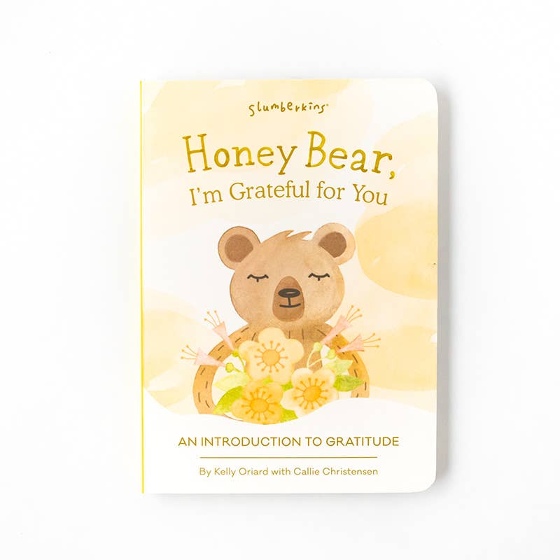 Honey Bear's Gratitude Plush Snuggler Set - vibeboxshop