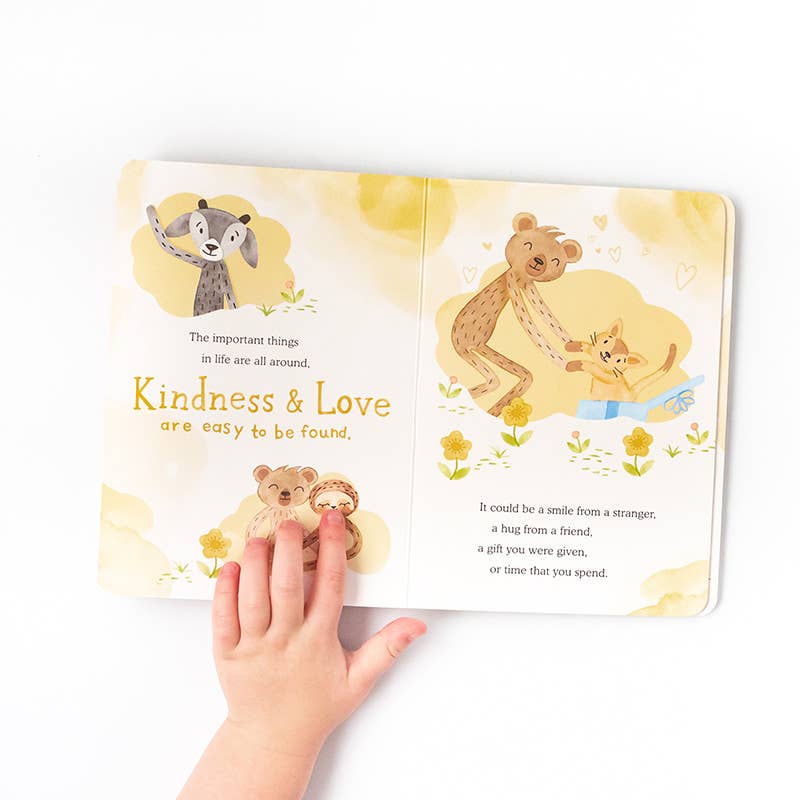 Honey Bear's Gratitude Plush Snuggler Set - vibeboxshop