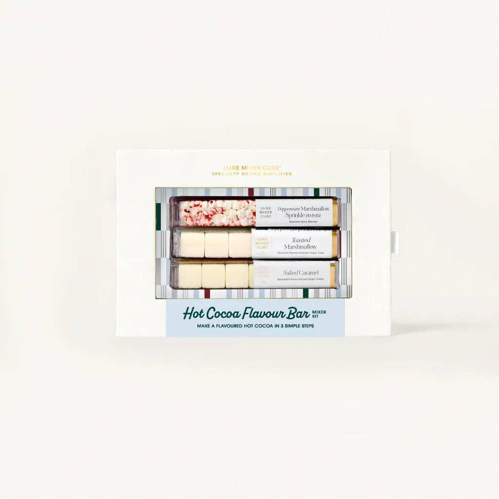 Hot Cocoa Flavour Bar Mixer Kit, | Caramel & Marshmallow Cubes - vibeboxshop