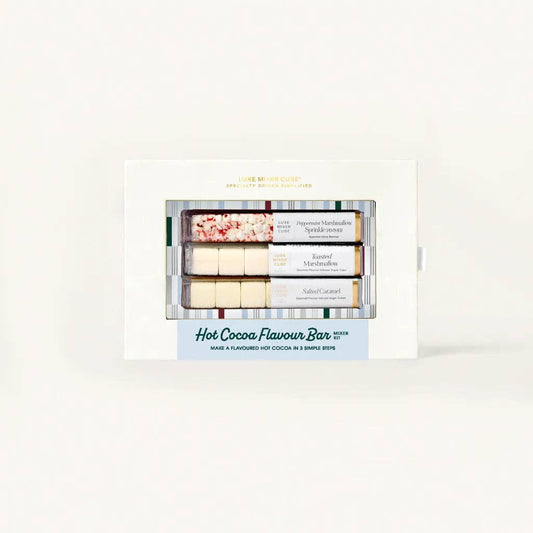 Hot Cocoa Flavour Bar Mixer Kit, | Caramel & Marshmallow Cubes - vibeboxshop