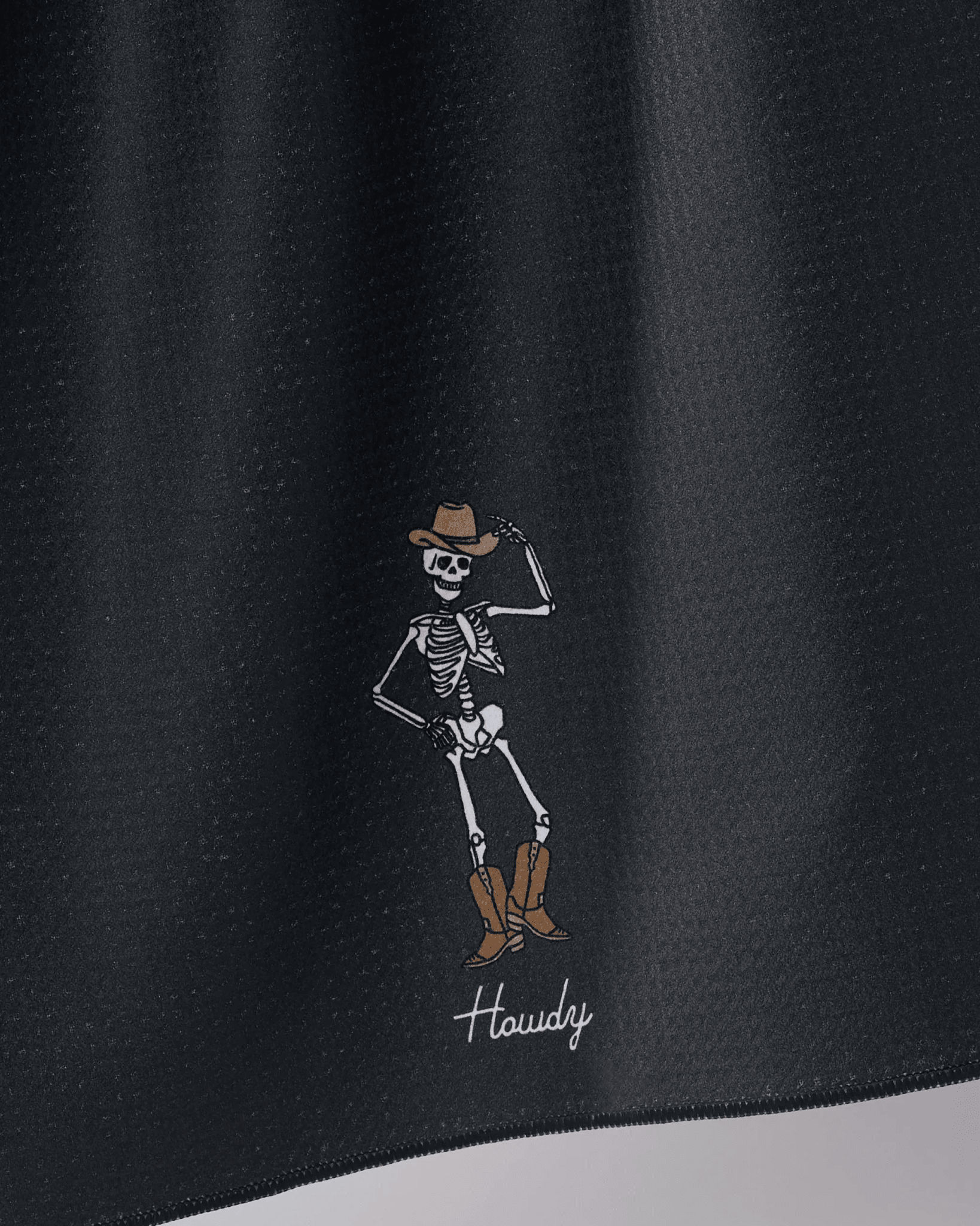 Howdy Cassondra Black Tea Towel - vibeboxshop