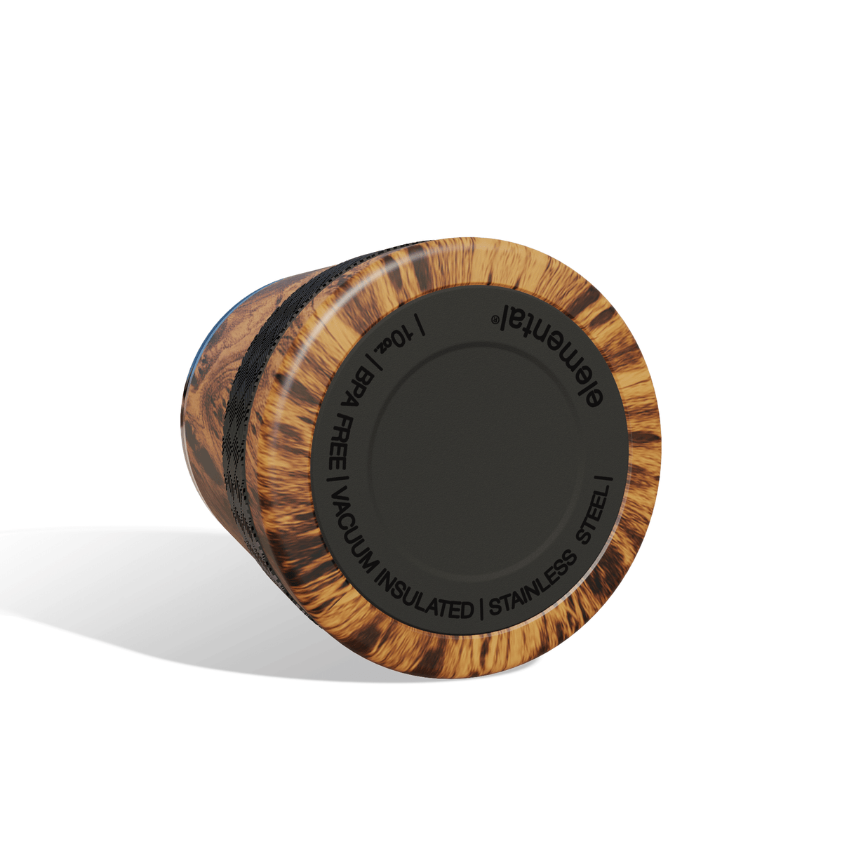 Insulated Whiskey Teakwood Tumbler - 10oz - vibeboxshop