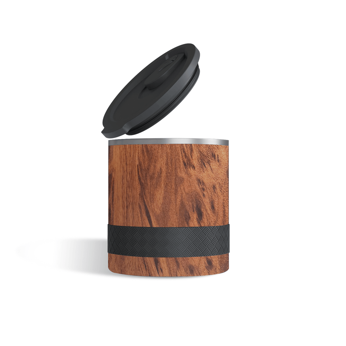 Insulated Whiskey Teakwood Tumbler - 10oz - vibeboxshop