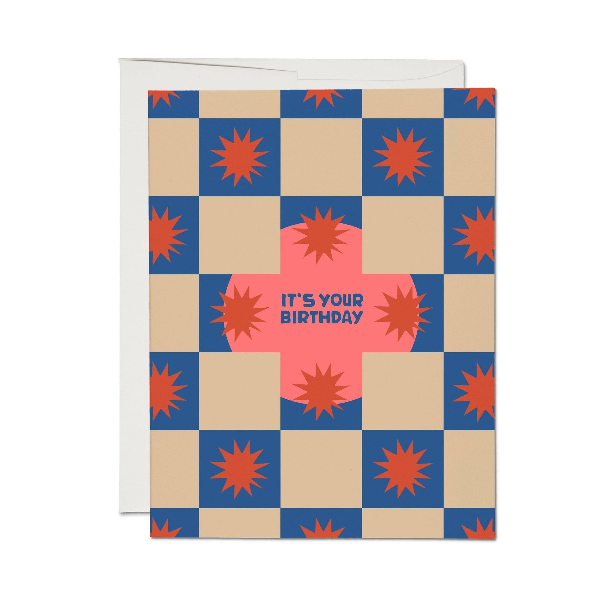 It's Your Birthday Checkered Greeting Card - vibeboxshop